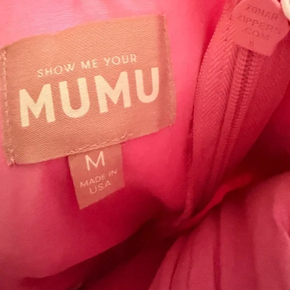 New! Show Me Your MuMu Pink Ruffled Mini Dress - Picture 4 of 5